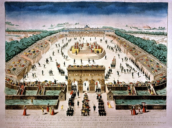 Festivities of the Federation, on the Champ de Mars, Paris