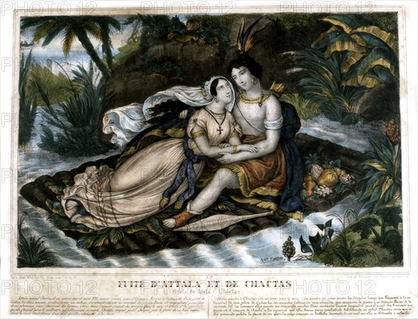 Illustration d' "Attala" de Chateaubriand