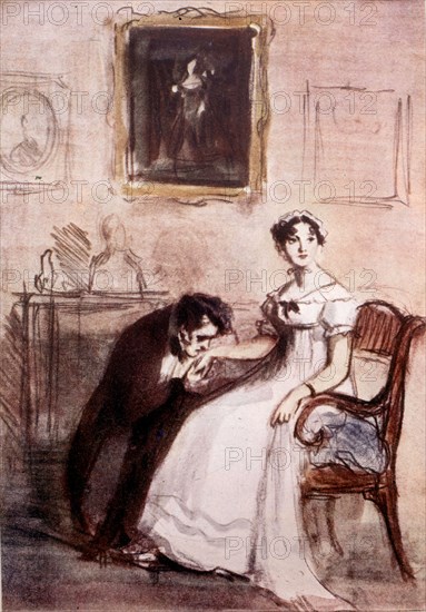 Rudakov, Illustration for 'Eugene Onegin' by Alexander Pushkin