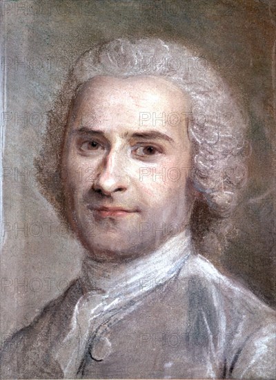 De Le Tour, Portrait of Jean-Jacques Rousseau