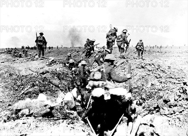 British troops during the Battle of Morval, September 1916