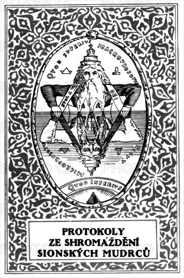 Le protocole de Sion. (Publication antisémite). Edition tchèque