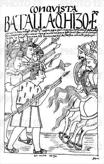 Peruvian manuscript: Chronicles of Huaman
