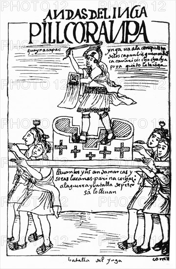 Manuscrit péruvien : Chroniques de Huaman