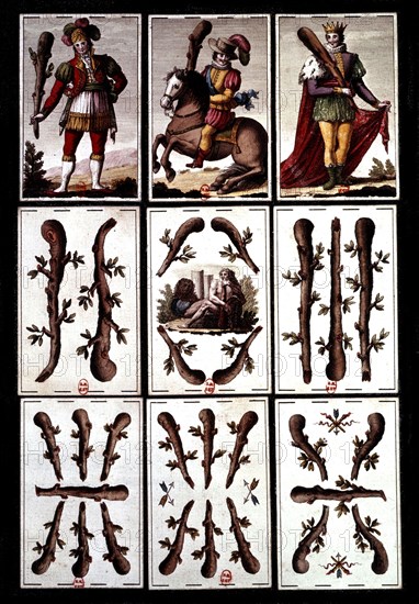 Board game known as 'Jeu de l'aluette', engraved by José Martiny de Castro for Joseph Bonaparte