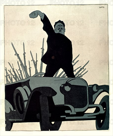 Caricature of Karl Liebknecht, by Gulbranson