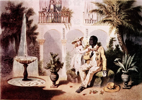 Illustration from the novel "Uncle Tom's Cabin"