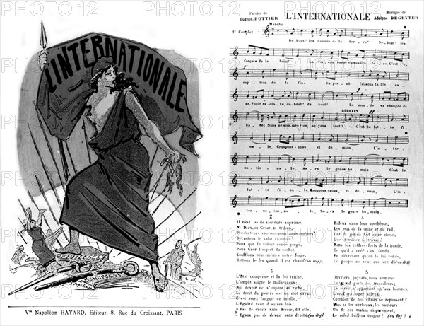 Partition de la chanson "L'Internationale"