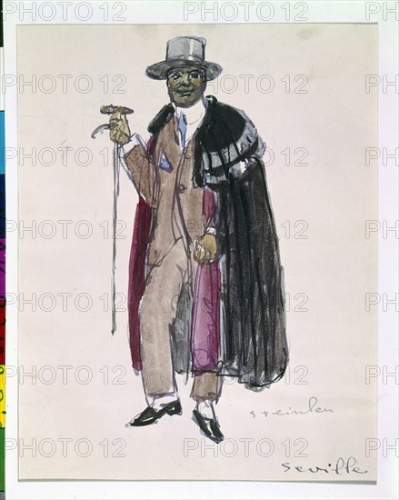 Steinlen, Costume pour "Iberia"