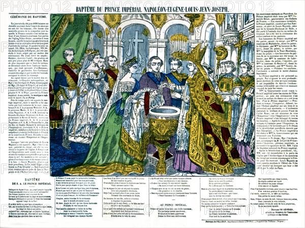 Baptism of imperial Prince Napoleon-Eugène in Paris (1856)