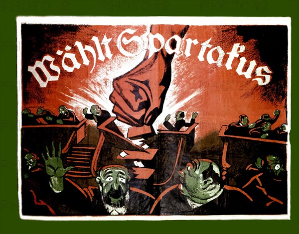 Propaganda poster of the Spartakists (1920)