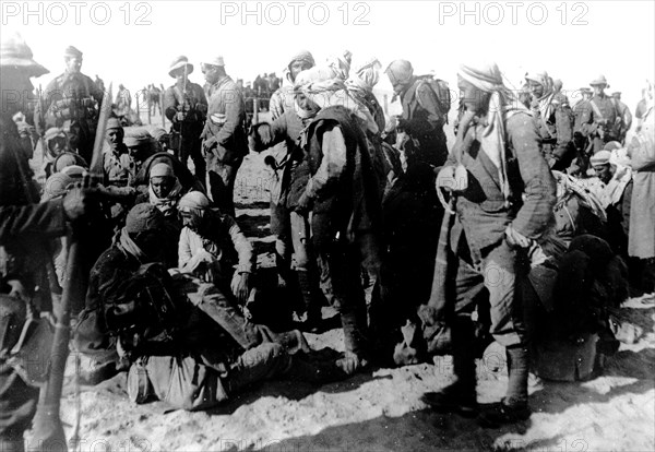 Turkish prisoners in an English camp