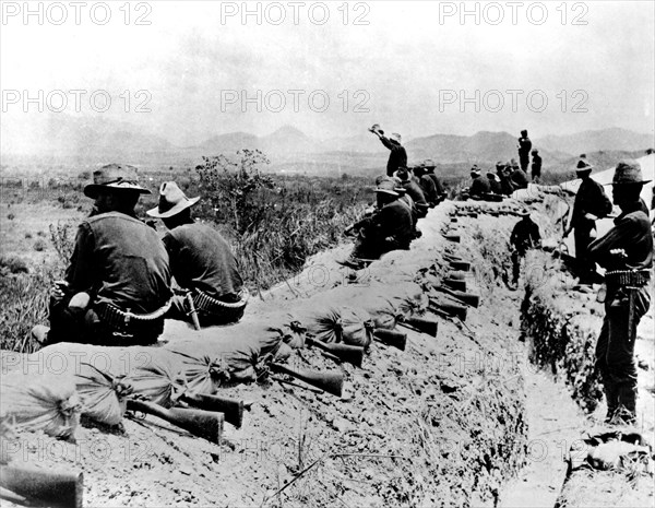 American soldiers during a truce