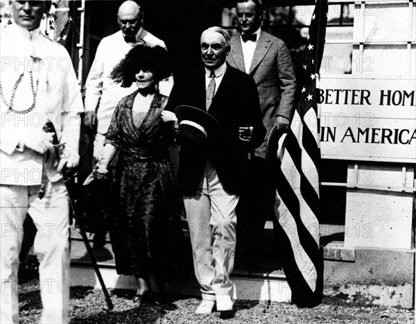 President Harding and wife