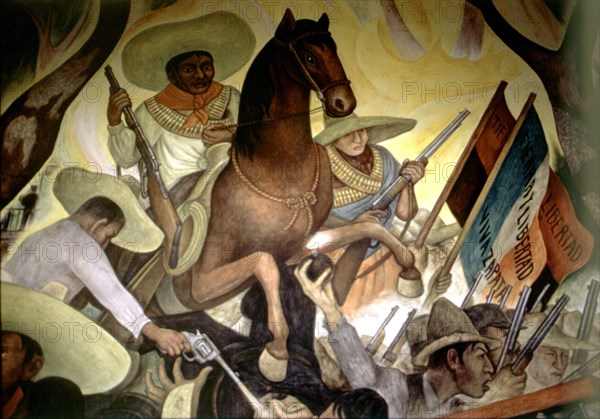 Rivera, Fresque de l'hôtel du Prado.