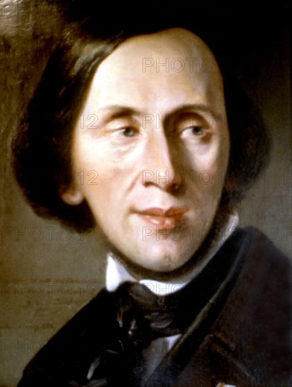 Portrait of H. C. Andersen (1805-1875)