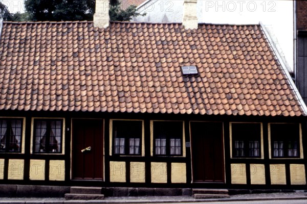 Odense. Maison où H. C. Andersen (1805-1875) passa son enfance