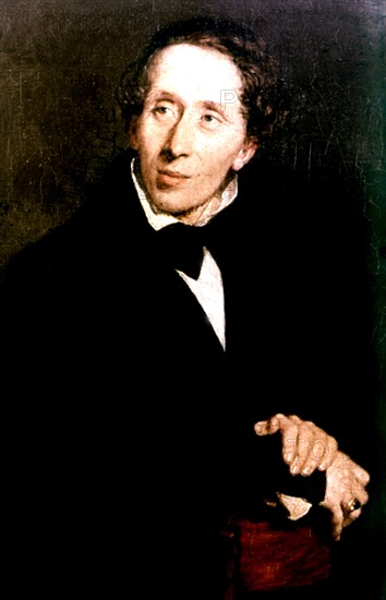 Portrait of H. C. Andersen (1805-1875)
