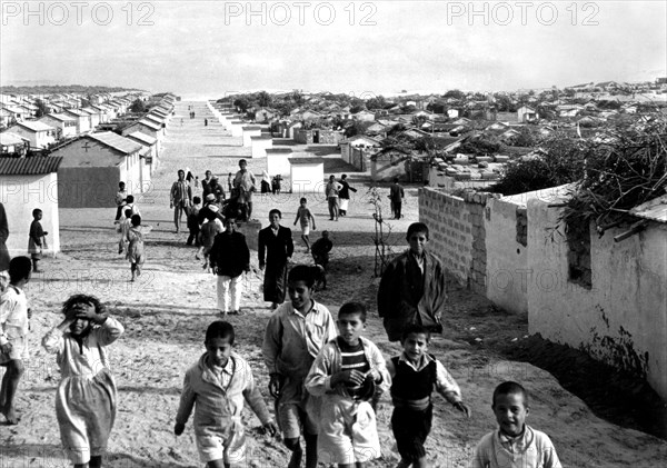 Palestinian refugee camp near Gaza