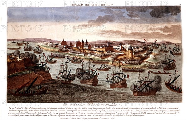 De Vink, View of the capture of Malta by Bonaparte, 1798