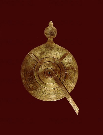 Astrolabe adorned with the signs of the Zodiac