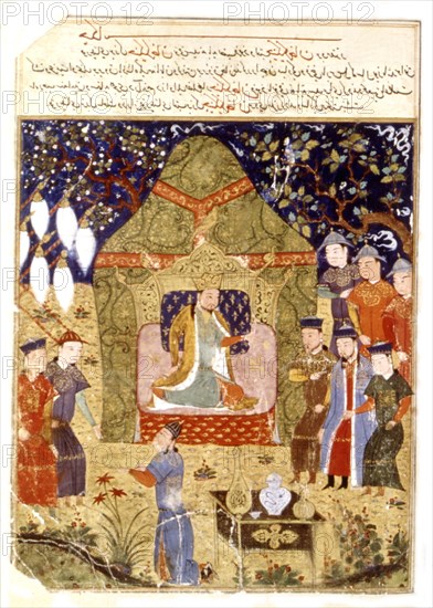 Manuscrit persan orné de 106 peintures : "Jami'al Tawarikh" de Rachid ad-Dîn (Histoire des Mongols)