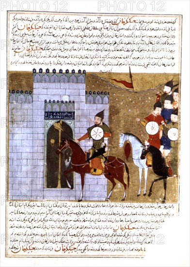 Manuscrit persan orné de 106 peintures : "Jami'al Tawarikh" de Rachid ad-Dîn (Histoire des Mongols)