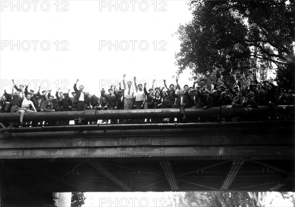 Strike at the Renault factory in France in 1936