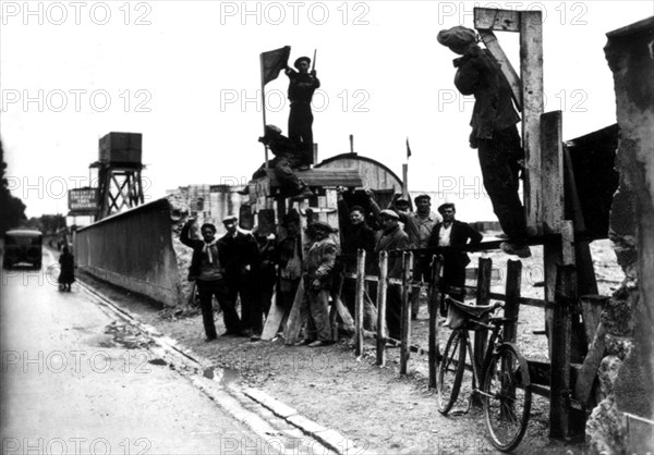 Strike in a factory in France in 1936