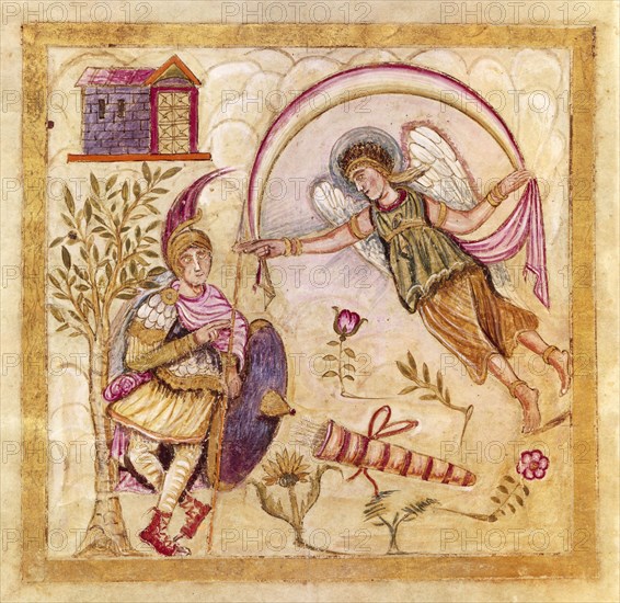 Manuscrit illustré et enluminé de "l'Enéïde" de Virgile.