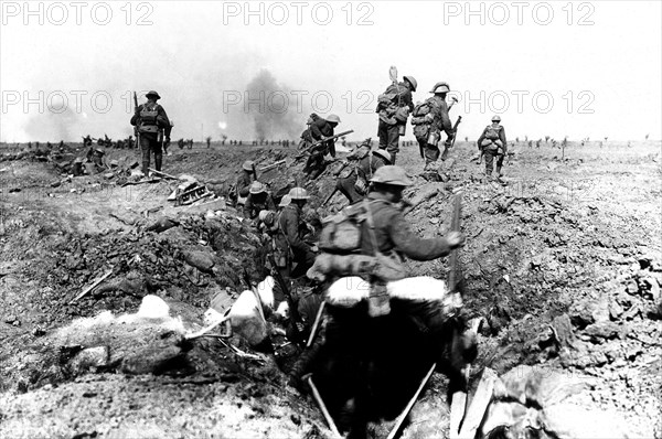 British troops during the Battle of Morval, 1916