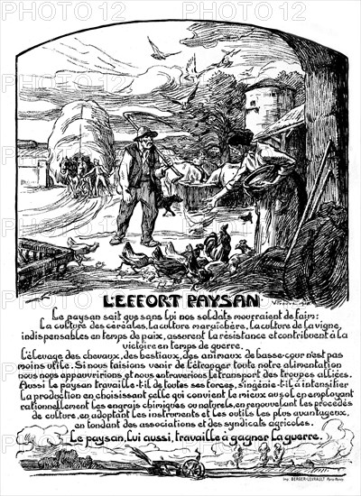 Prouvé, L'effort paysan, 1918