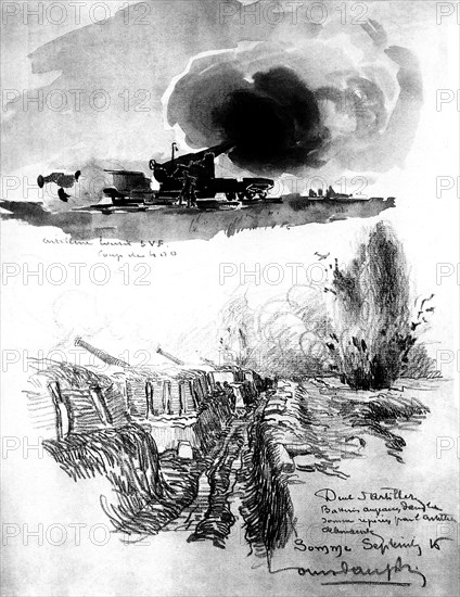 Dauphin, Artillerie lourde et duel d'artillerie dans la Somme, 1916