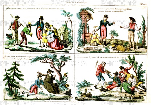 Popular print, 'Emile' by Jean-Jacques Rousseau