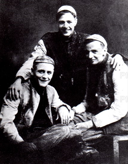 Scott Fitzgerald (on the left) during a training session at Princeton