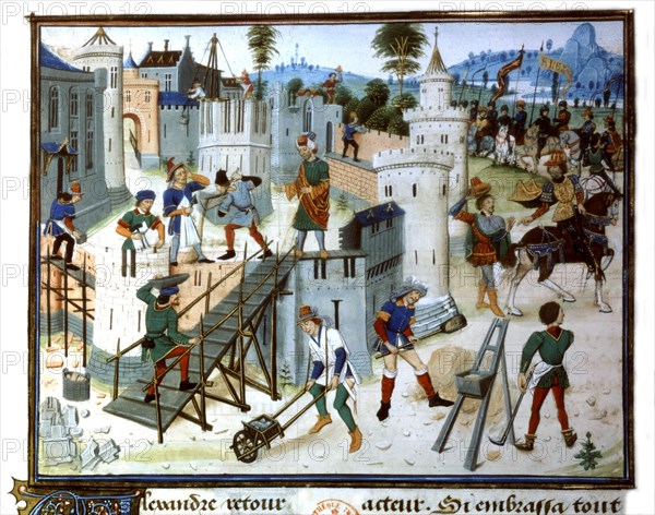 Miniature de Louis Liedet pour illustrer "L'histoire du grand Alexandre" par Quinte Curce