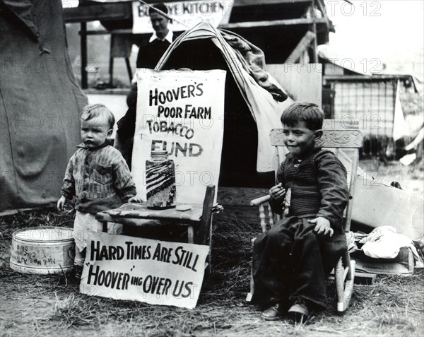 Shanty town in Washington, D.C.