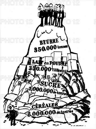 Caricature de l'entrée de l'Angleterre dans le marché commun, 1969