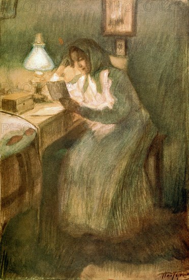 Pasternak, Illustration pour "Résurrection" de Tolstoï