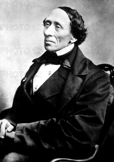 Portrait of Hans Christian Andersen in 1862 by Andersen