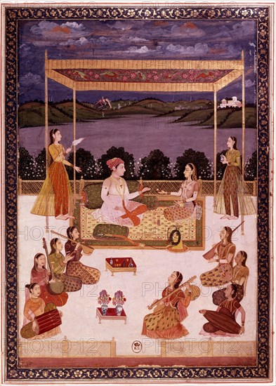 Indian miniature, concert