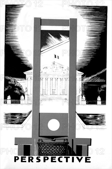 Dessin de Paul Iribe, "Perspective"