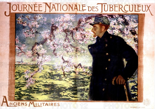 Poster by Levy-Dhurmer for tuberculosis patients' day, former soldiers