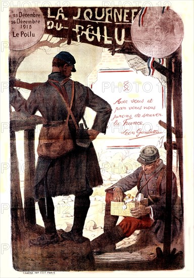 Poster by Jonas for Poilu's day (1915)