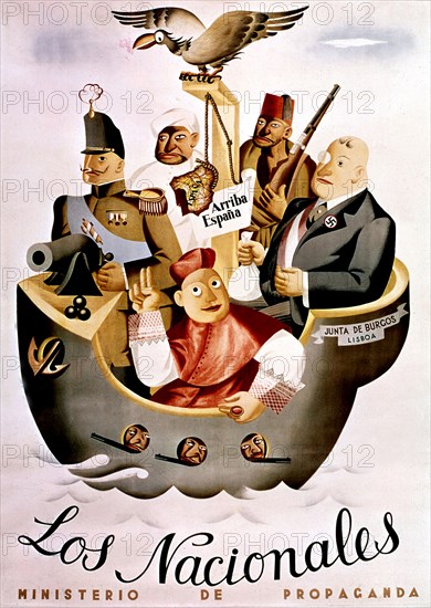 Spanish poster against Franco