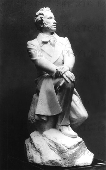 Sculpture représentant Alexandre Pouchkine (1799-1837)