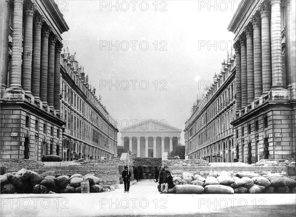 Commune de Paris, les barricades de la rue Royale