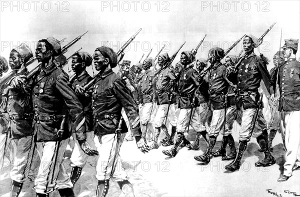 Senegalese infantrymen of the Marchand Expedition