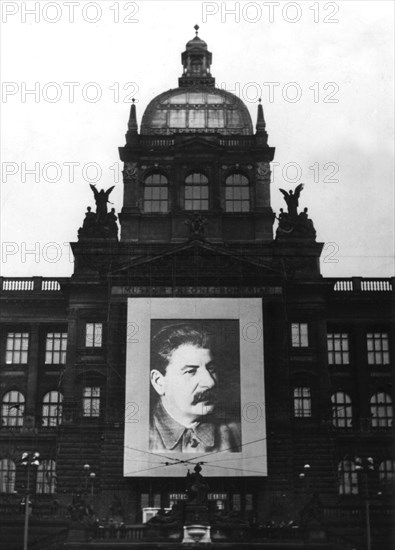 Stalin propaganda in Prague