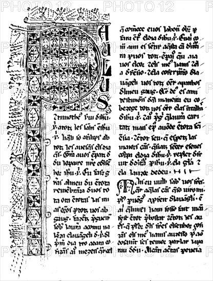 Manuscrit pour l'usage des Cathares, nouveau testament traduit en langue romane du midi à l'époque des croisades